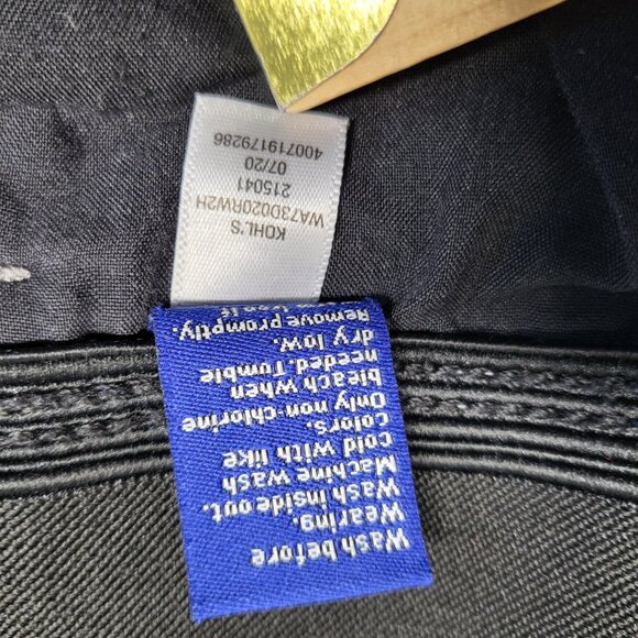 Apt 9 Womens Jeans Straight Leg Size 16 Stretch Cut Off Hem Gray - Picture 5 of 15